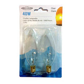 Wholesale Himalayan Salt Lamp (2-Pack) 40W Replacement Clear Bulbs